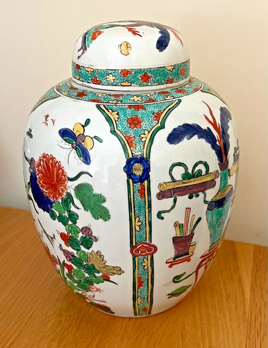 Chinese famille verte - , vase