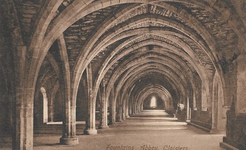 Fountains abbey cloisters - fountains,