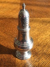 1894 Charles Wright Sterling Silver Sugar Shaker Castor Dredger 52g 11cm