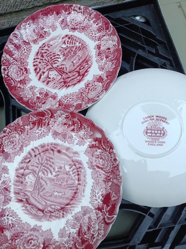 Vintage ceramic plates - ceramic, with