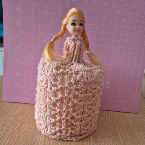 Retro toilet roll cover doll - retro,