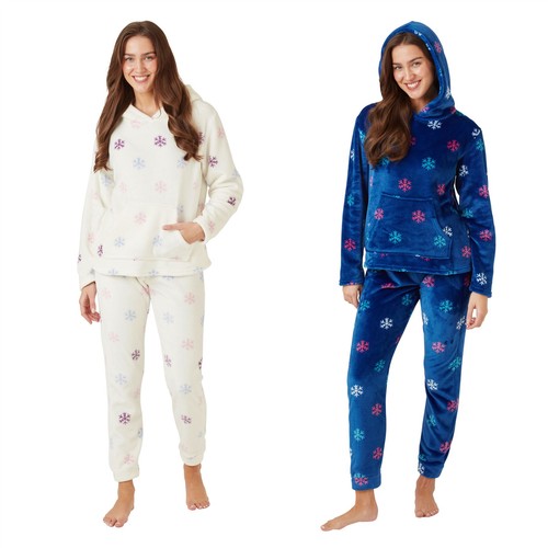 Ladies fleece pyjamas pajama - ladies,
