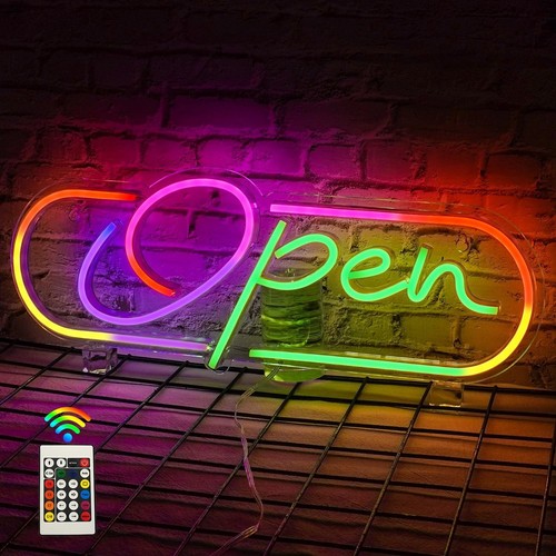 Open neon signs - signs,