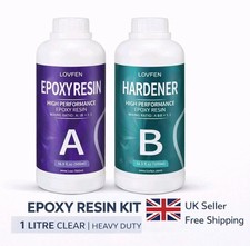 1L Epoxy Resin Kit Clear 1:1