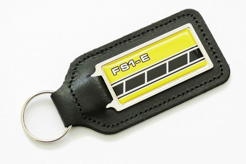 Fs1 yellow leather keyring - fs1-e,