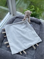 mamas and & papas soft toy teddy bear comforter  plush blanket blankie dou