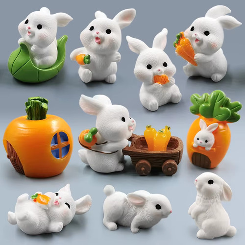 Cute easter rabbit figurine - cute,