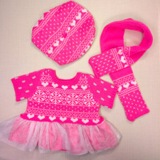 Build bear pink knitted - pink,