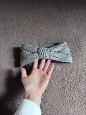 Primark Grey Bow Detail Headband One Size