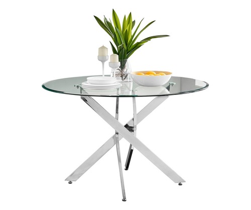 Novara large round chrome - large,