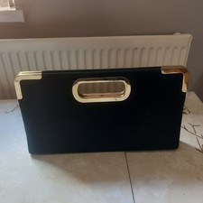Dune Black Gold Handbag suede