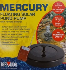 Floating solar pond fountain - pond,