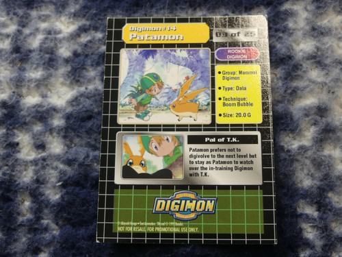 Digimon card promo patamon - card,
