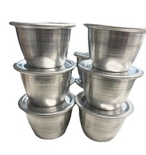 Moi Moi Reusable Aluminium  Bowl Set with Lids 12 Pack (BIG) 