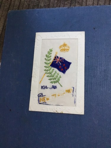 Ww1 new zealand silk - zealand, postcard