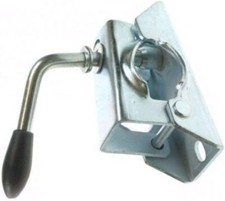 GENUINE PRESSED STEEL SPLIT CLAMP 48MM, TRAILER JOCKEY WHEEL, PROP STAND, MP424