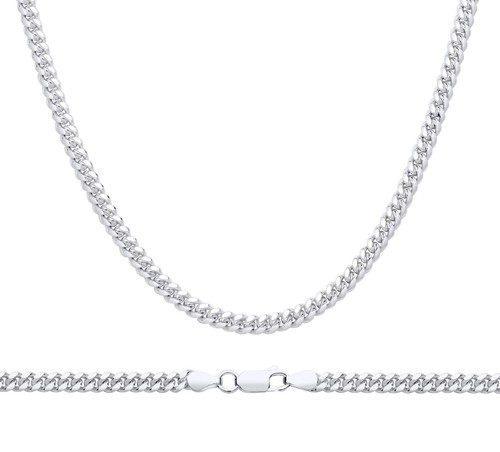 Sterling silver curb chain - curb, 925
