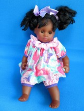 12" BLACK AFRICAN DOLL open & close eyes ZAPF CREATION IN ORIGINAL CLOTHES mint