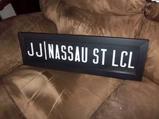 FRAMED NY NYC SUBWAY ROLL SIGN