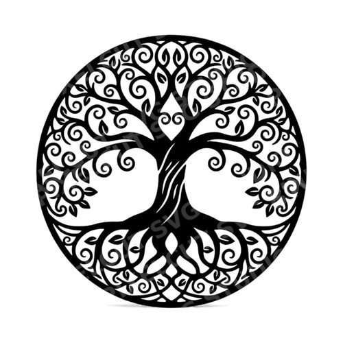 Celtic tree vinyl - 18”,