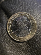 2016 Britannia by Sculpture Anthony Dufort 2 Pound Coin Mint Condition