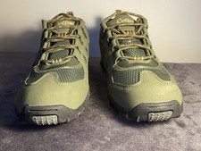 Cotton Traders Hiking Shoes Trainers Size UK 5 Ladies Green Suede & Fabric New