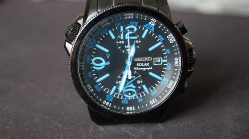 Seiko solar pilot 42mm - solar, watch