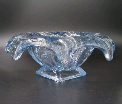 Blue glass equinox - glass, bowl