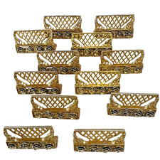 Vintage Gold Tone Place Card