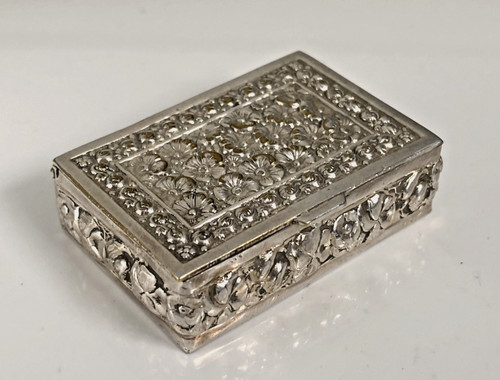 Vintage solid silver repoussé - vintage,