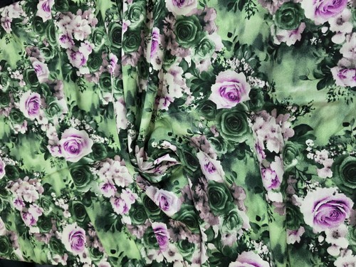 100 viscose fabric floral - 100%,