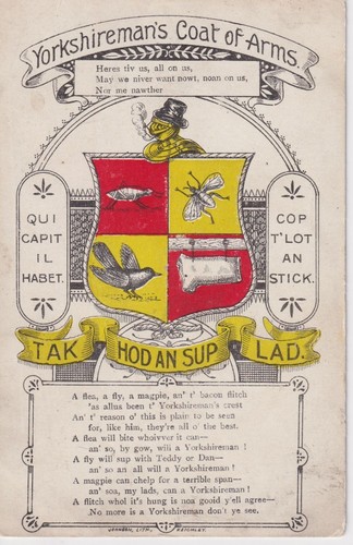 Postcard yorkshireman coat - yorkshireman's,