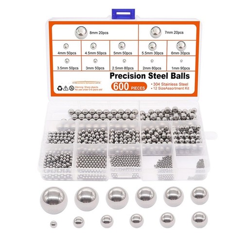600 pcs metric precision steel - 600,