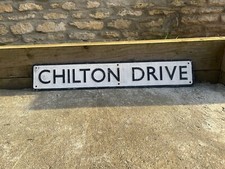 Chilton Drive Road Sign antique 