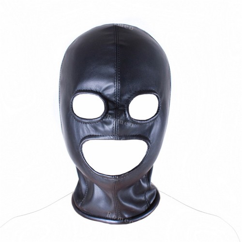 Faux leather hood cosplay - leather,