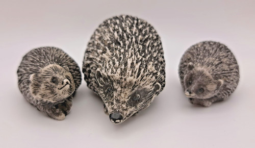 Hedgehog family ornament - family, –
