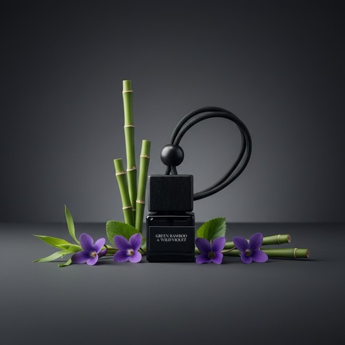 Green bamboo wild violet - green,