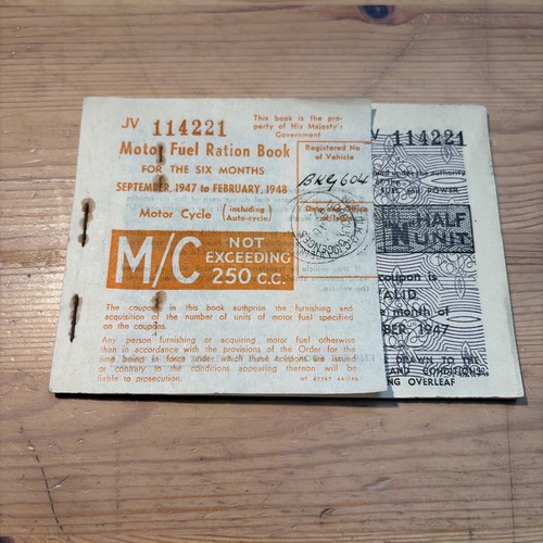 1947 motor field ration - 1947-48,