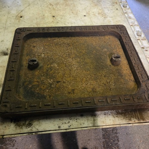 Cast iron manhole cover - cast,