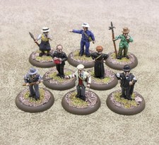 28mm WW2 metal BRITISH HOME GUARD x8 Dads Army Well Painted 33715