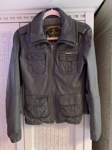 Superdry grey zip - superdry, zip-front