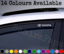 X4 Toyota Wind Deflector Stickers Car Window Decal  Bumper  Rein  Guards White 
