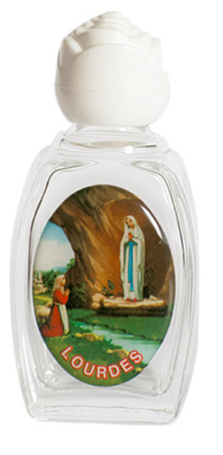 Lourdes glass holy water - lourdes,