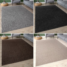 Solid Design Modern Rugs and Runners for Living Room Bedroom Hallway Kitchen