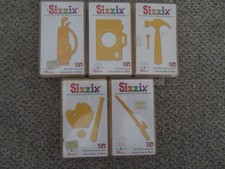 Sizzix-Originals Die-Smaller Size (Yellow) - Mixed set of 5 - Sports and Hobbies