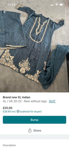 Women indian salwar - xl,