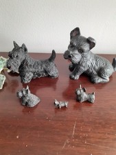 5 Scottie Black Terrier Dogs