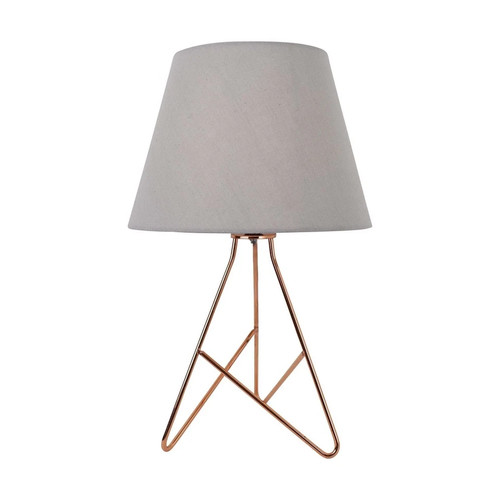 Copper tripod table - table, grey