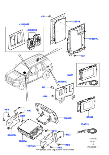 Land rover radio receiver kit - land,