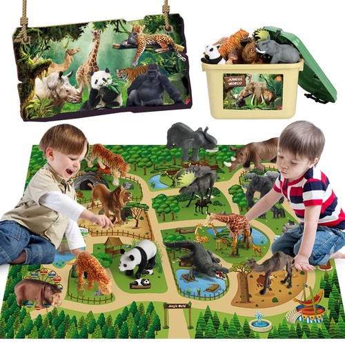 Pcs safari animals - 12, figures